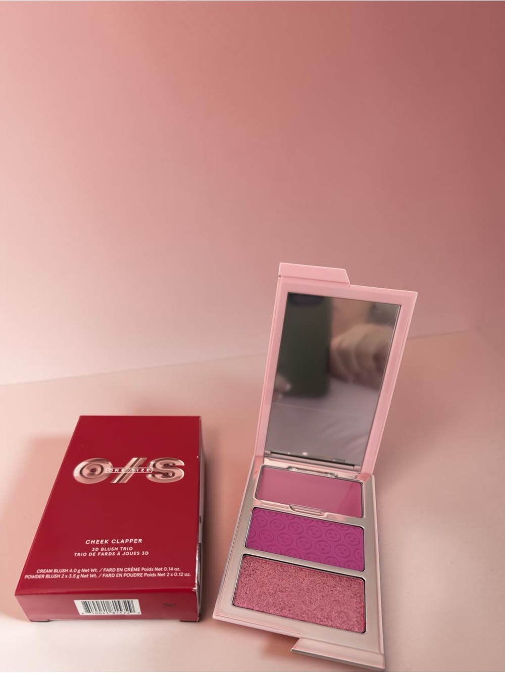 ONE/SIZE by Patrick Starrr NIB Cheek Clapper 3D Blush Trio Palette- Gworly Pop.